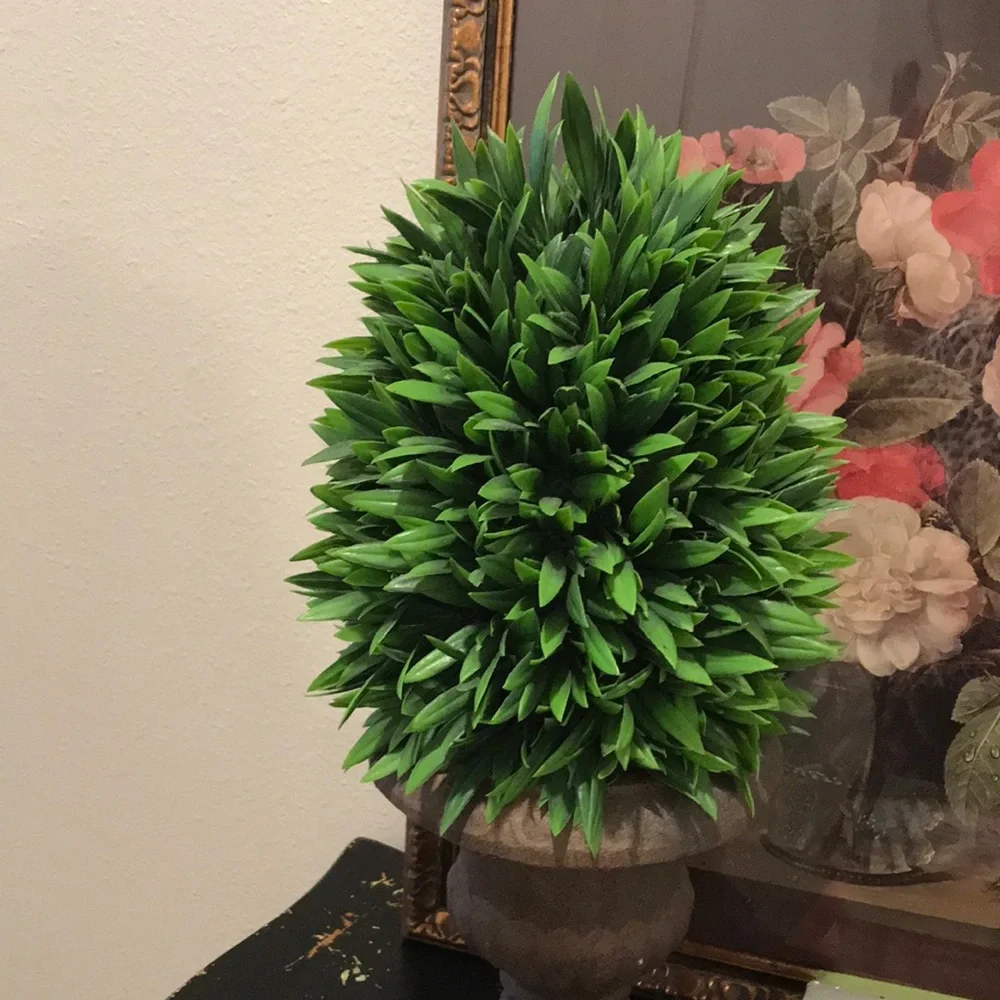 Faux Plant Farmhouse Urn Greenery Urn Ceramic Home Decor FINAL  SALE